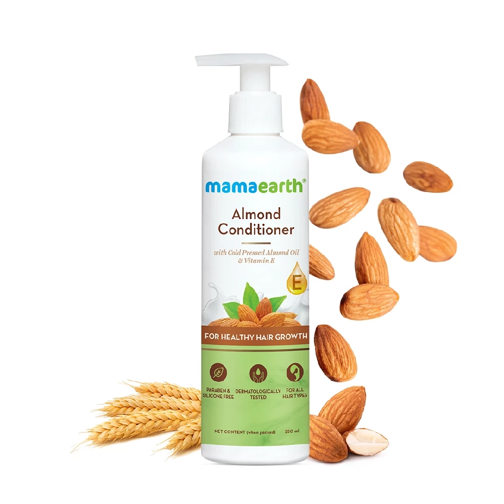 Almond Conditioner with Almond Oil & Vitamin E for Healthy Hair Growth, 250 ml-1.webp